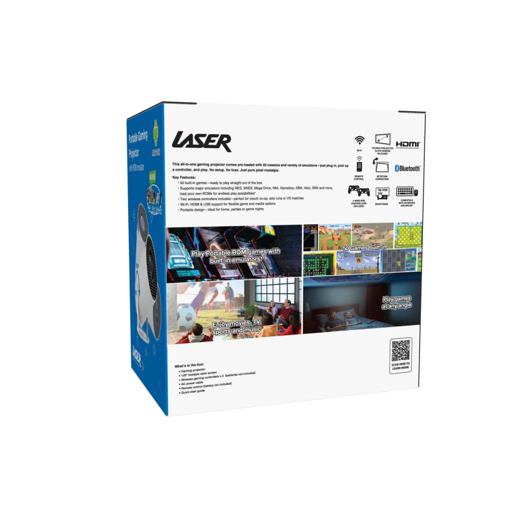 Laser Smart Projector 50 Games Two Controllers - Audio &