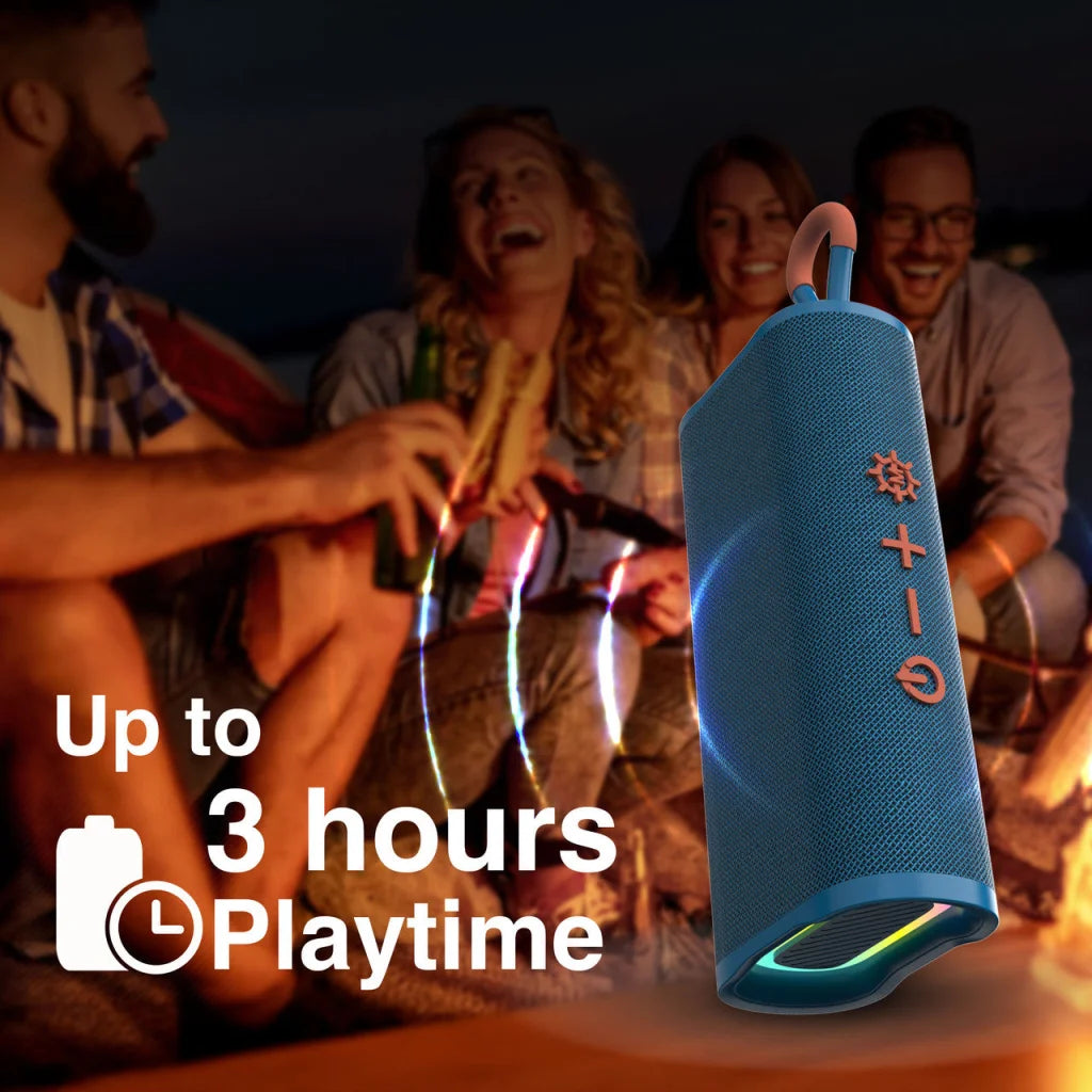 Laser Splash Proof Bluetooth Speaker Blue - Audio & Video >