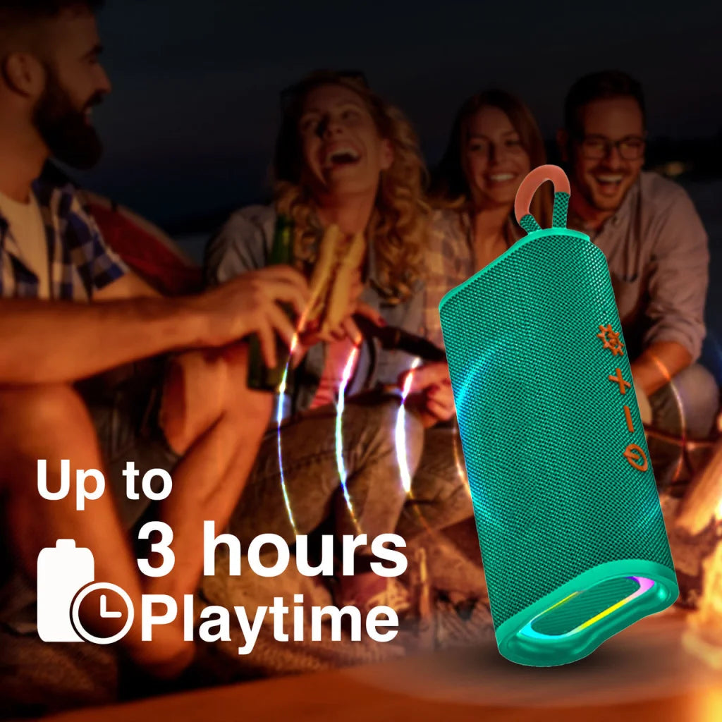 Laser Splash Proof Bluetooth Speaker Green - Audio & Video