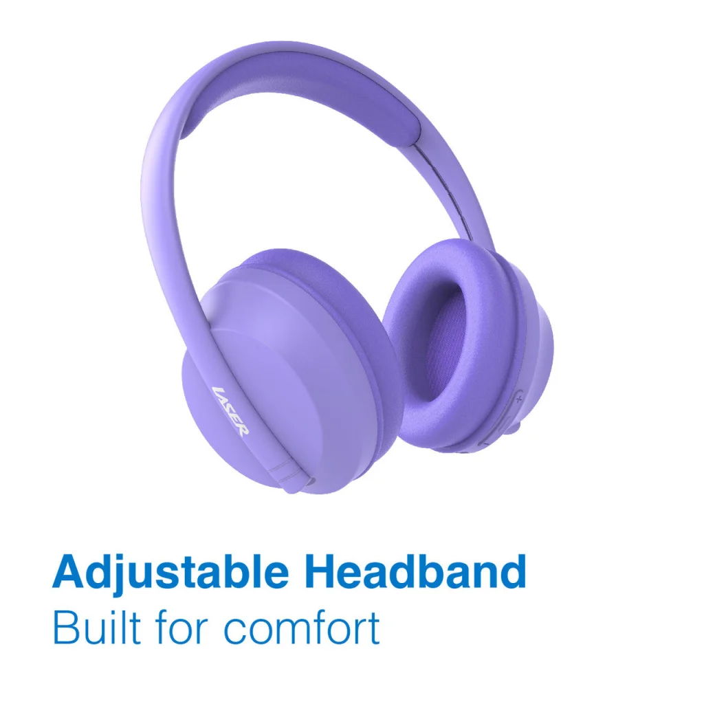 Laser Volume Limited ANC Kids Headphones Lilac