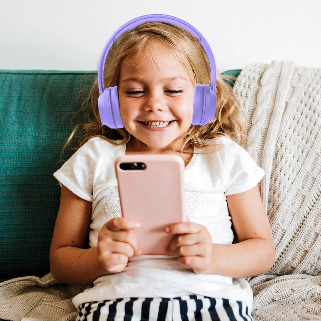 Laser Volume Limited ANC Kids Headphones Lilac electronics