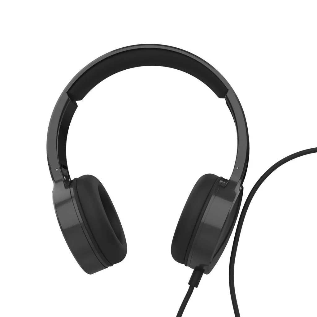 Laser Wired Headphones with 40mm Drivers Black electronics