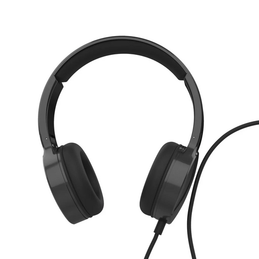 Laser Wired Headphones with 40mm Drivers Black electronics