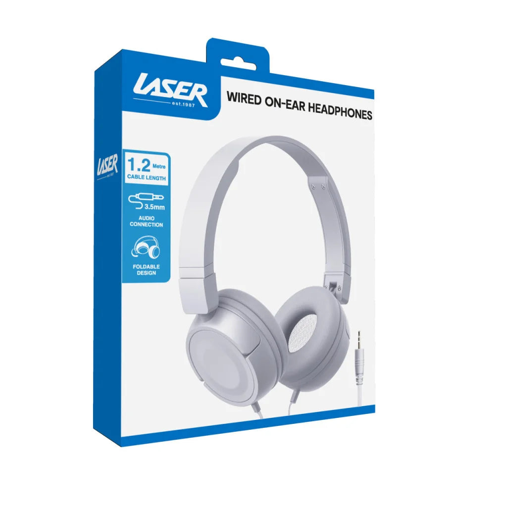 Laser Wired On-Ear Headphone Gray - Electronics >