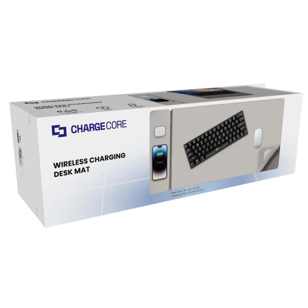 Grey laser wireless charging with display setup and product form