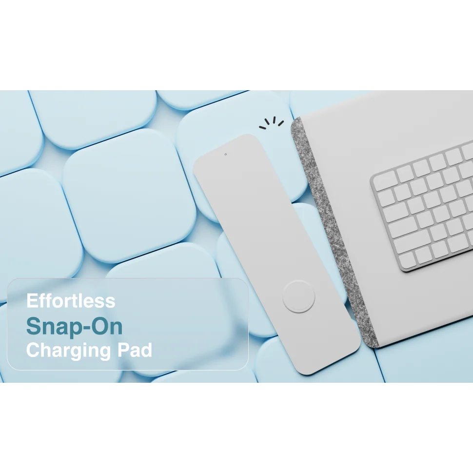 Grey laser wireless charging with caster wheels and side handle rail