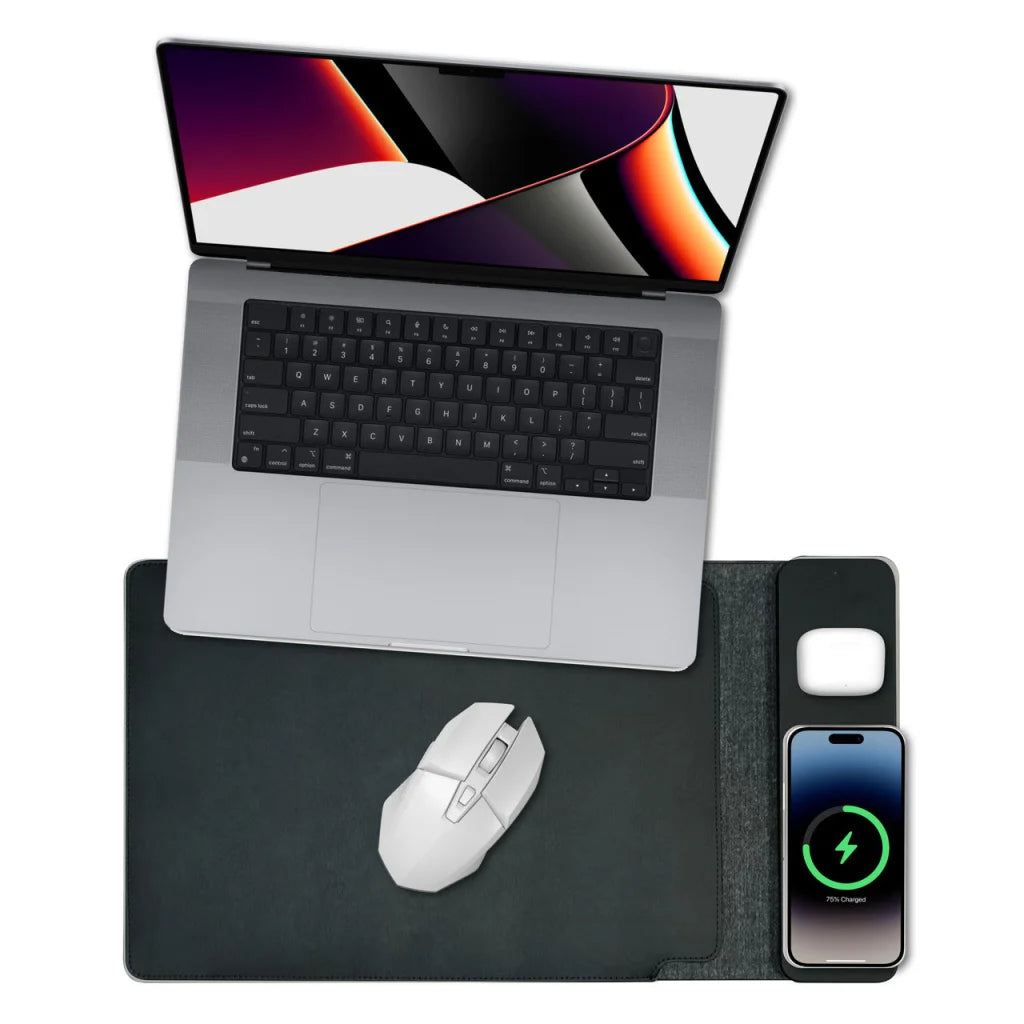 Laser wireless charging with front angle shown