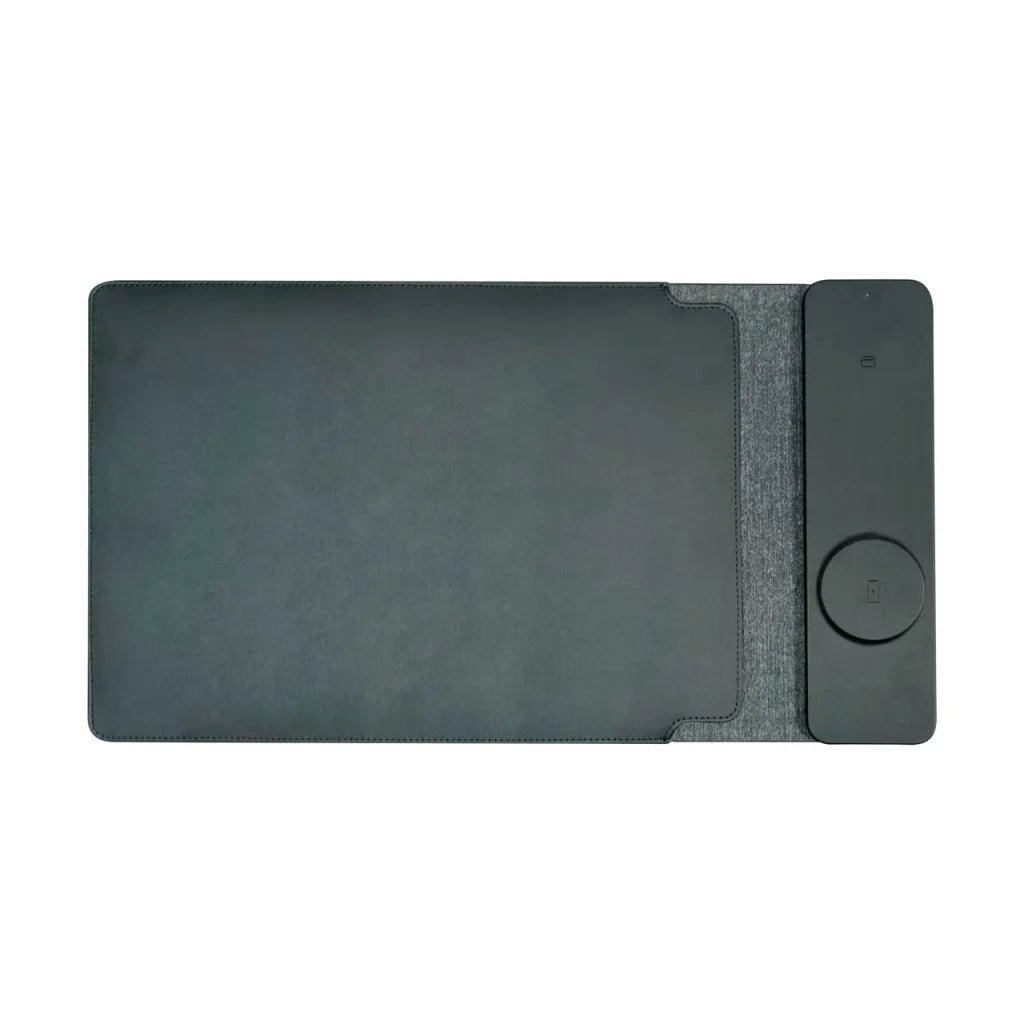 Black laser wireless charging with colour matched pieces and support fittings
