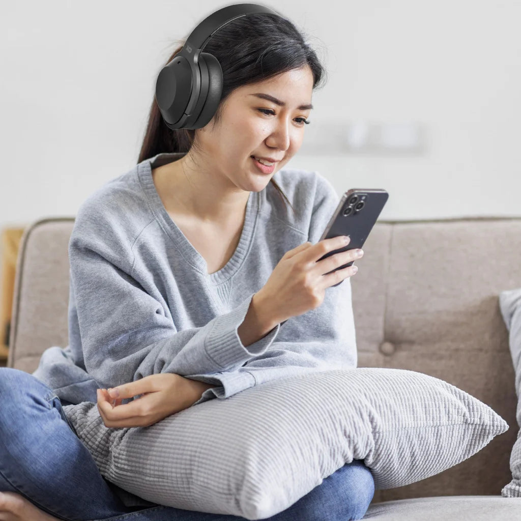 Laser Wireless ENC Headphones Black - Electronics >