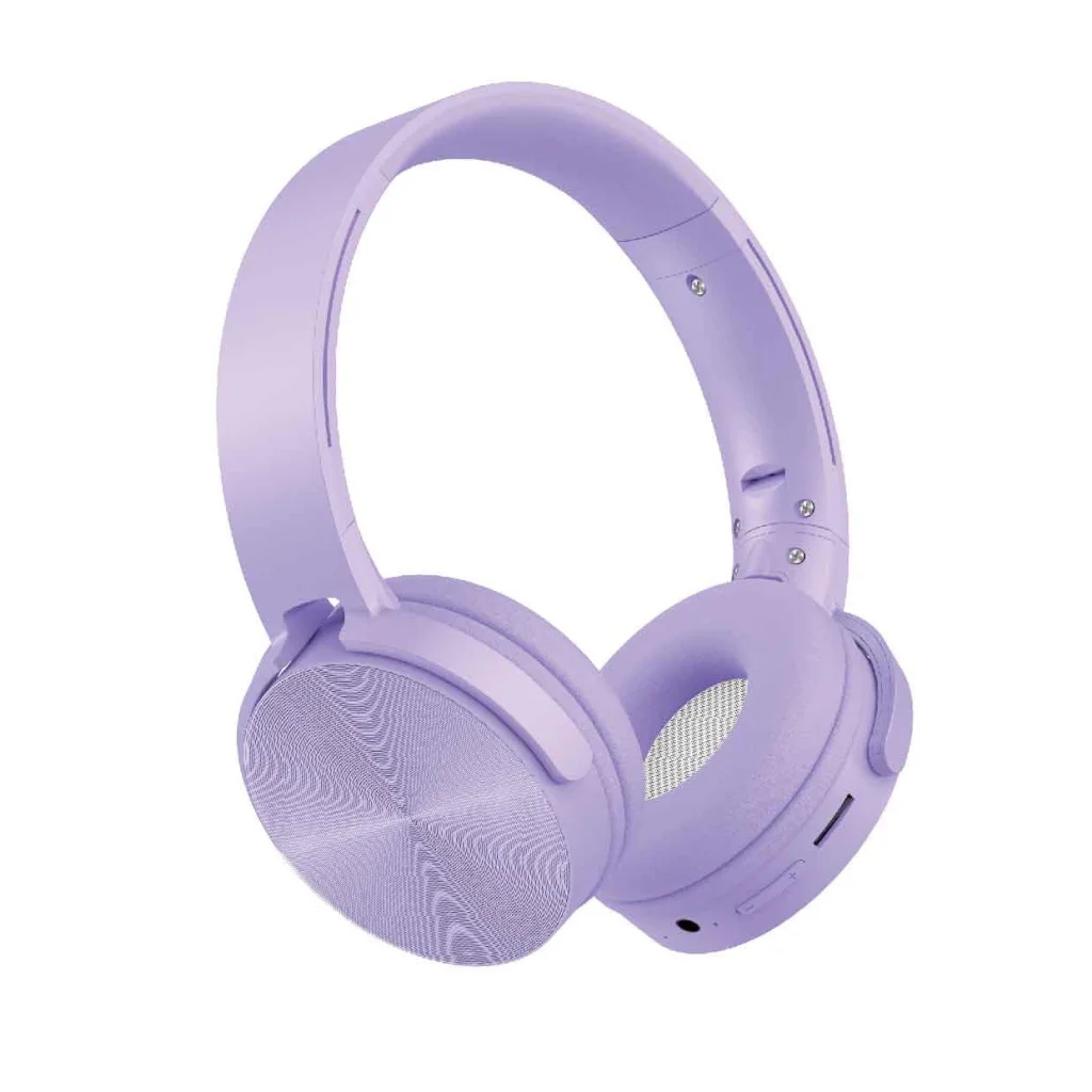 Laser Wireless Foldable Headphones Purple - Electronics >