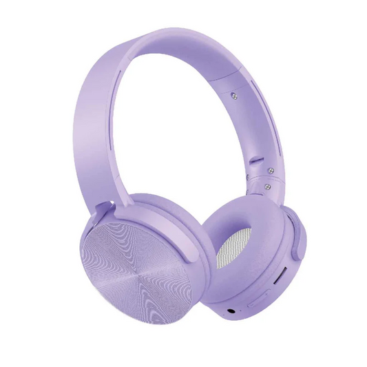 Laser Wireless Foldable Headphones Purple - Electronics >