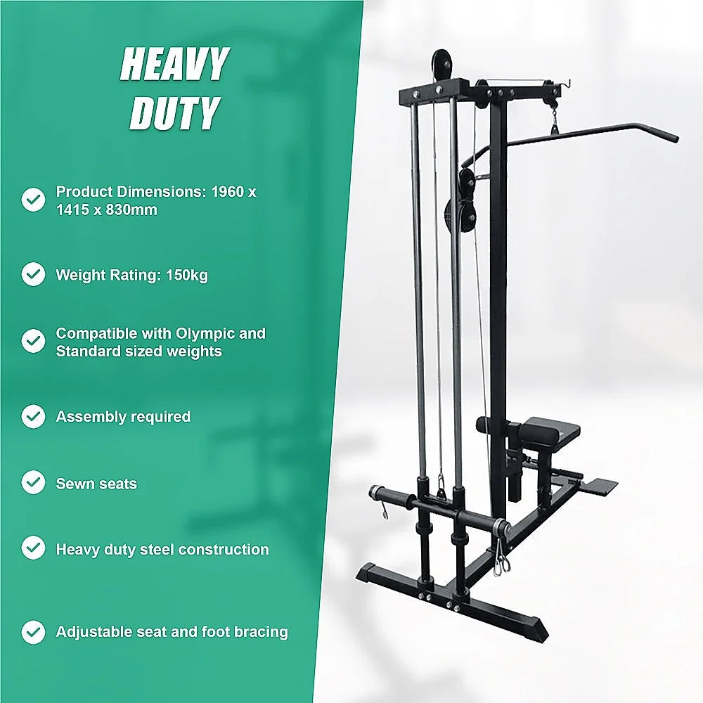 Lat Pulldown Low Row Fitness Machine - Fitness Accessories