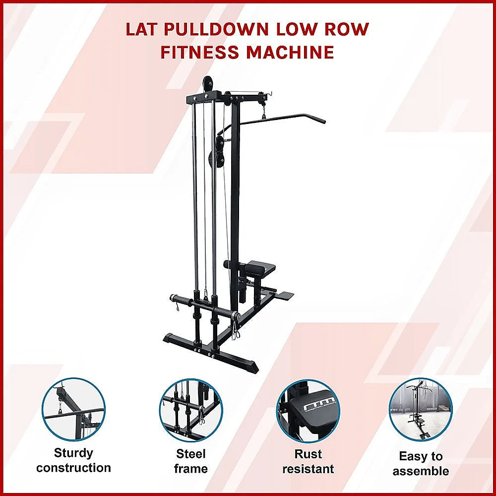 Lat Pulldown Low Row Fitness Machine - Fitness Accessories