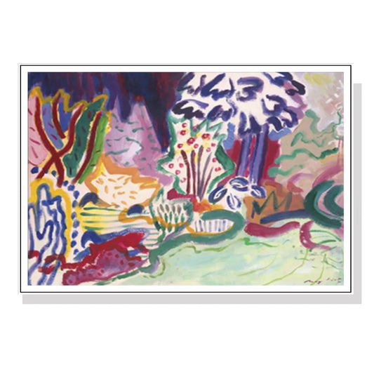 Late Summer Wall Art Canvas 40cmx60cm White Frame - Home &