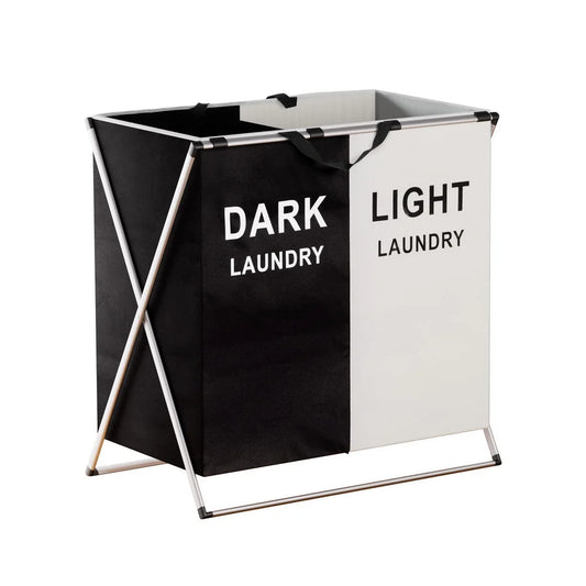 Laundry hamper with linen basket body and removable liner bag