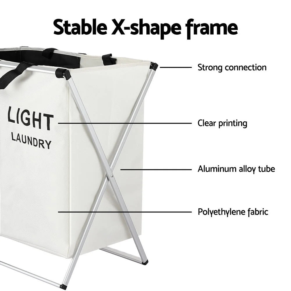 Laundry hamper with hamper compartments for sorted laundry