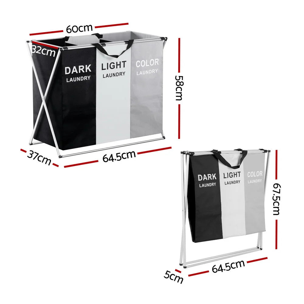Laundry Basket Hamper Large Foldable Washing Clothes Storage 3