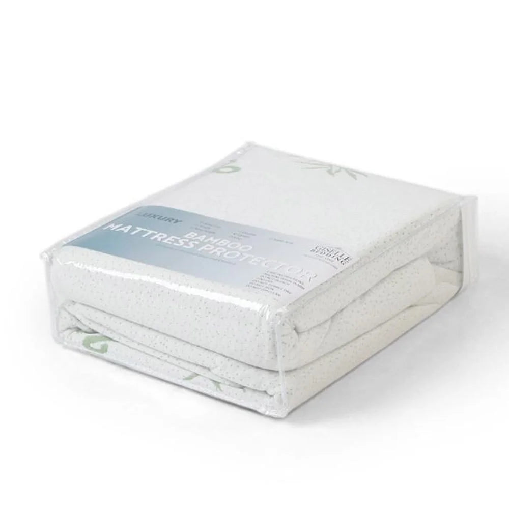 Laura Hill Bamboo Mattress Protector- Double - Home &