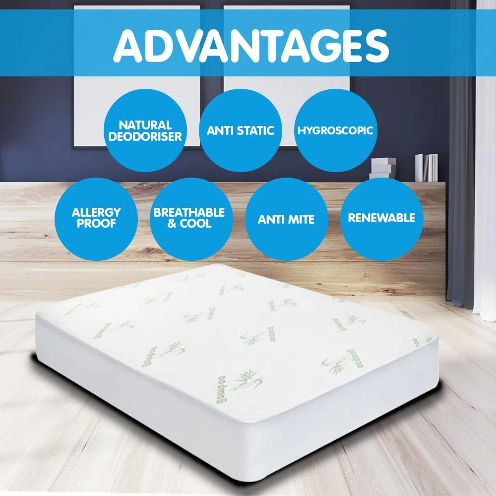 Laura Hill Bamboo Mattress Protector-queen - Home & Garden