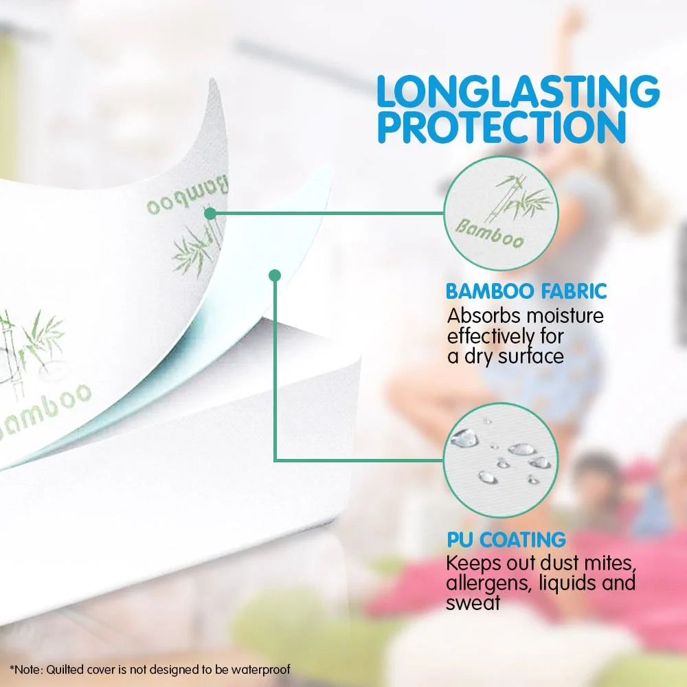 Laura Hill Bamboo Mattress Protector-queen - Home & Garden