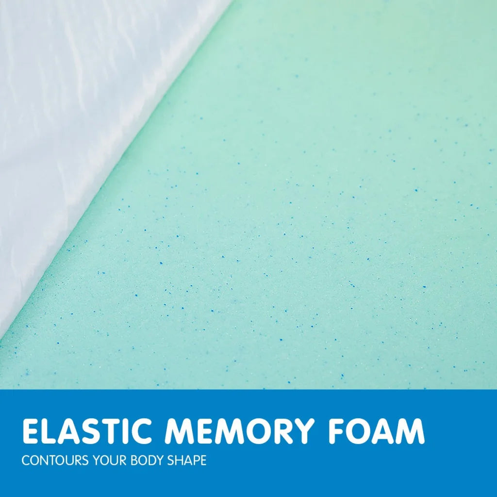 Laura Hill Cool Gel Memory Foam Mattress Topper Bamboo