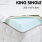 Laura Hill Cool Gel Memory Foam Mattress Topper - King