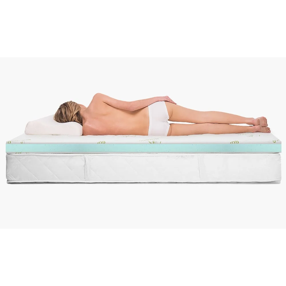 Laura Hill Cool Gel Memory Foam Mattress Topper - King