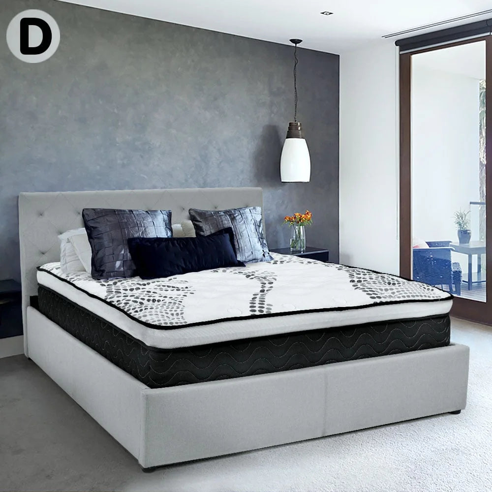 Laura Hill Double Mattress Bed Size Euro Top Topper 5 Zone
