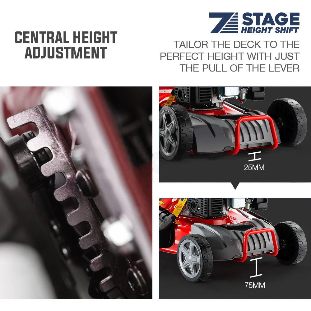 Lawn Mower Baumr-AG 18” 220cc Petrol Self-Propelled Push