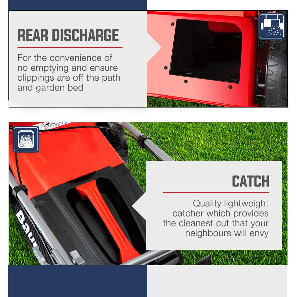 Lawn Mower Baumr-AG 18” 220cc Petrol Self-Propelled Push