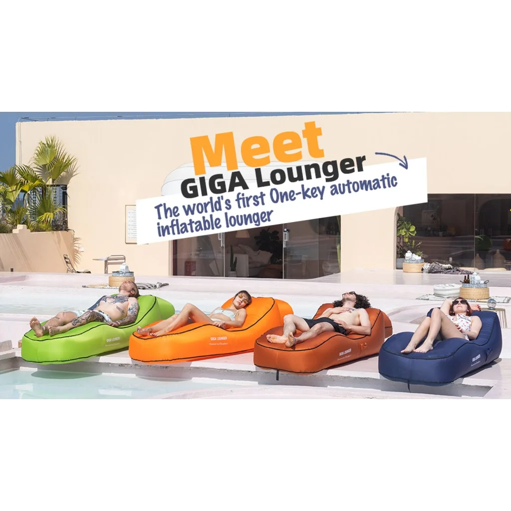 Lazy Camping Air Bag Sofa Bed Giga Lounger for Beach