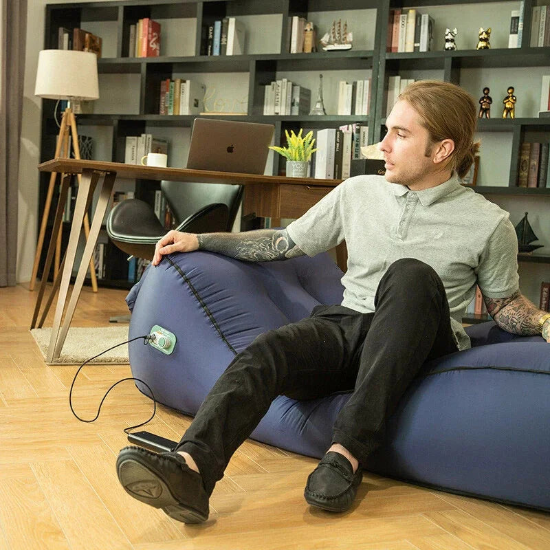 Lazy Camping Air Bag Sofa Bed Giga Lounger for Beach