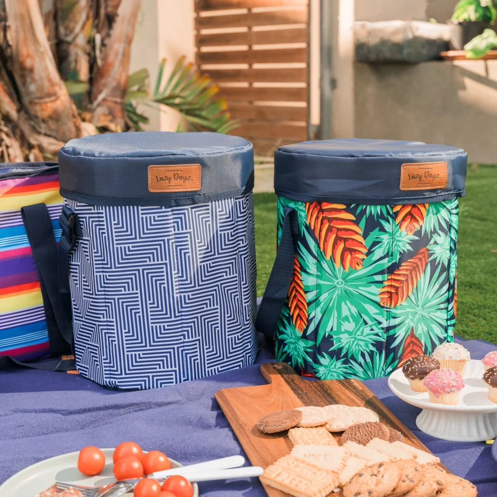 Lazy Dayz Insulated Cooler Stool - Makena - Furniture >
