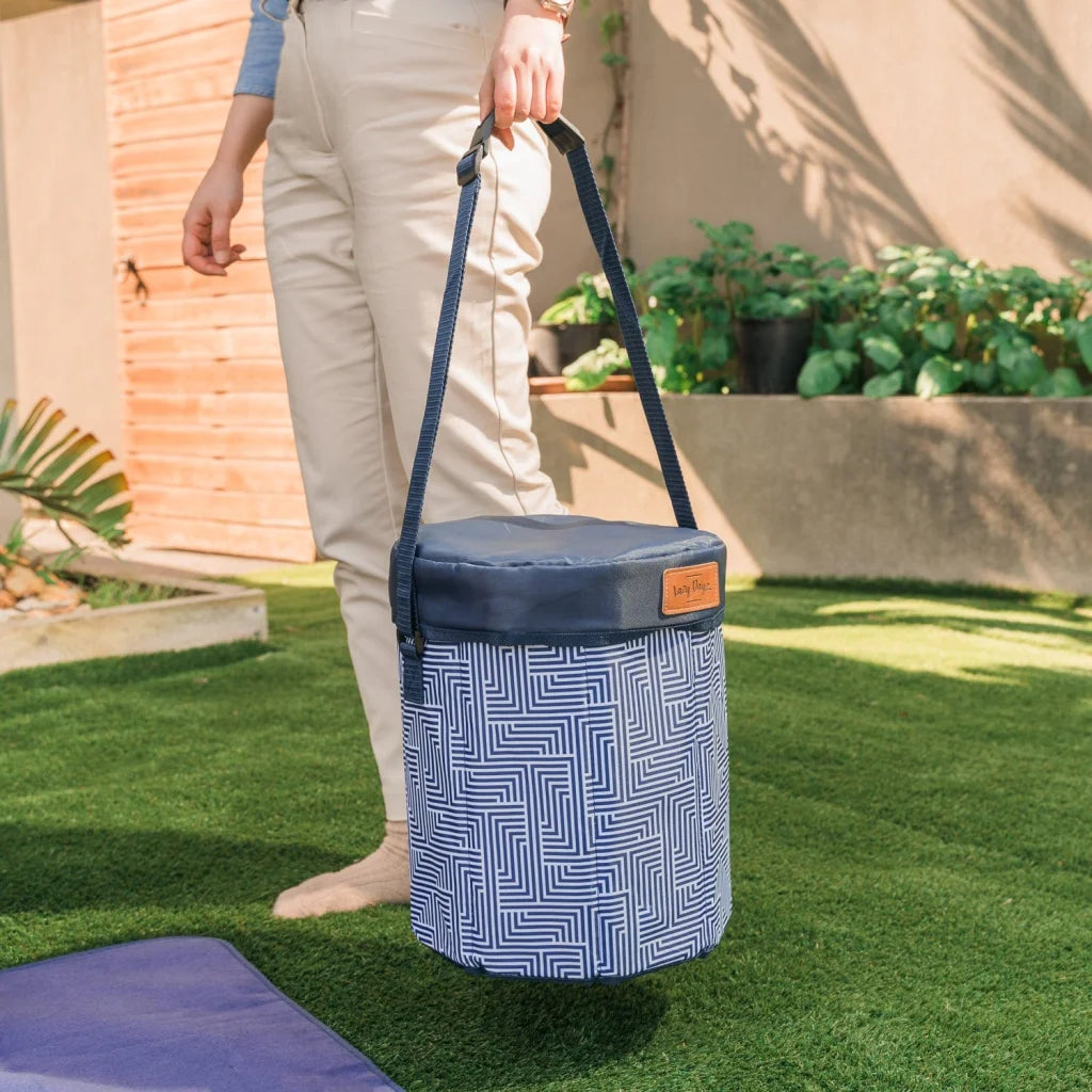 Lazy Dayz Insulated Cooler Stool - Mossman - Furniture >