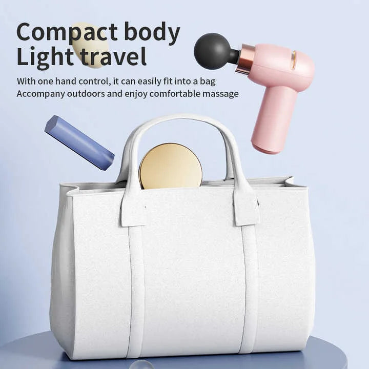 LC-005-White Portable Mini Massage Gun - Quiet Muscle