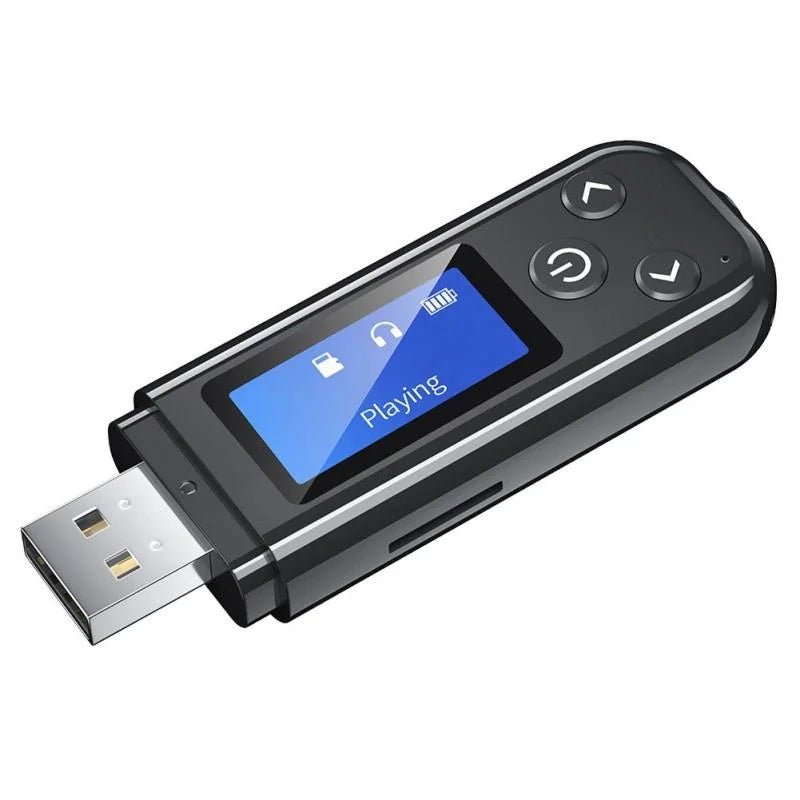 Lcd Bluetooth Audio Transmitter Receiver For Car Hands-Free-1915197516970856448