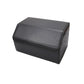 Leather Car Boot Trunk Cargo Organizer 2X Collapsible Foldable Storage Box Black Medium