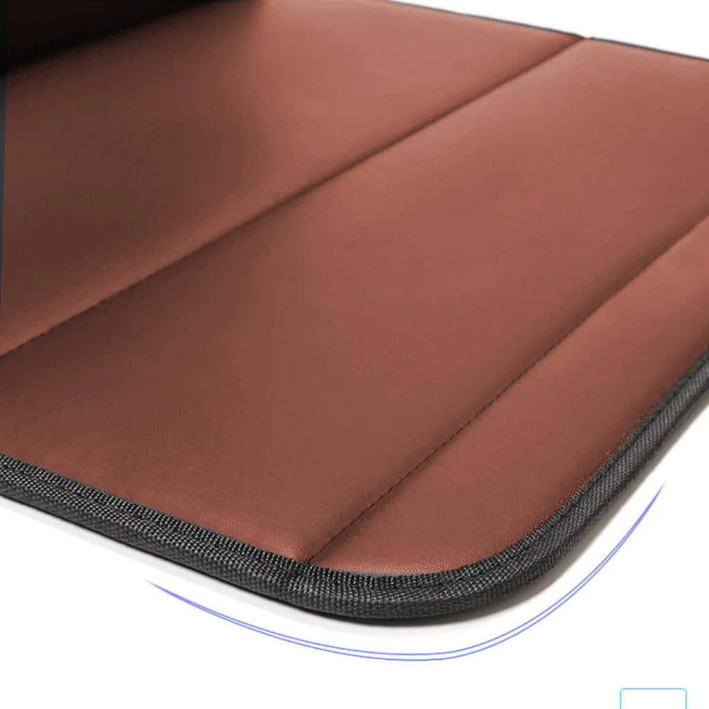 Leather Car Boot Trunk Cargo Organizer 2X Collapsible Foldable Storage Box Coffee Large
