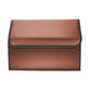 Leather Car Boot Trunk Cargo Organizer 2X Collapsible Foldable Storage Box Coffee Small