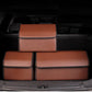 Leather Car Boot Trunk Cargo Organizer 2X Collapsible Foldable Storage Box Coffee Small