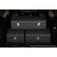 Leather Car Boot Trunk Cargo Organizer 2X Collapsible Foldable Storage Box with Lock Black Small