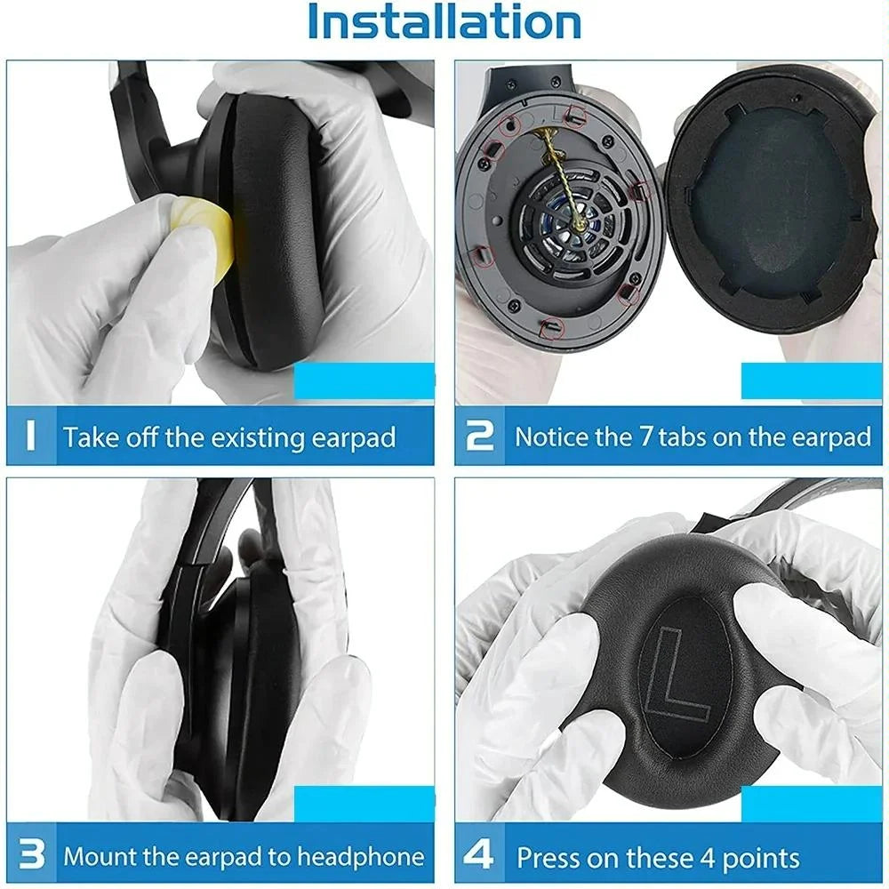 Leather Earpads For Anker Soundcore Life Q20 - 1 Pair-1915198383165935621