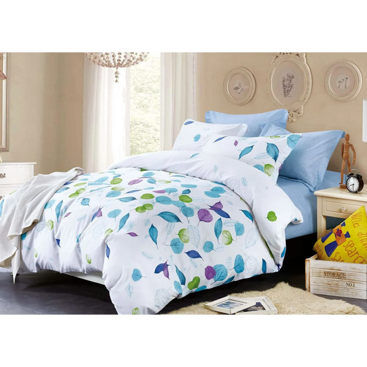 Leaves Duvet Quilt Cover Set King Size (Duplicate Removed)