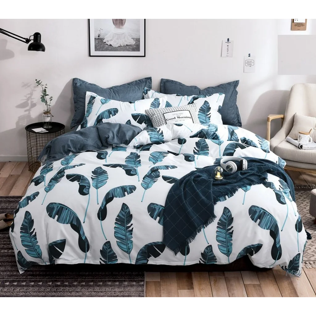 Leaves Duvet Quilt Cover Set Super King Size - Home & Garden