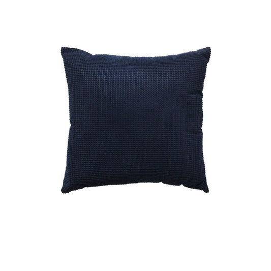 Lebron Indigo Jacquard Square Filled Cushion - Furniture