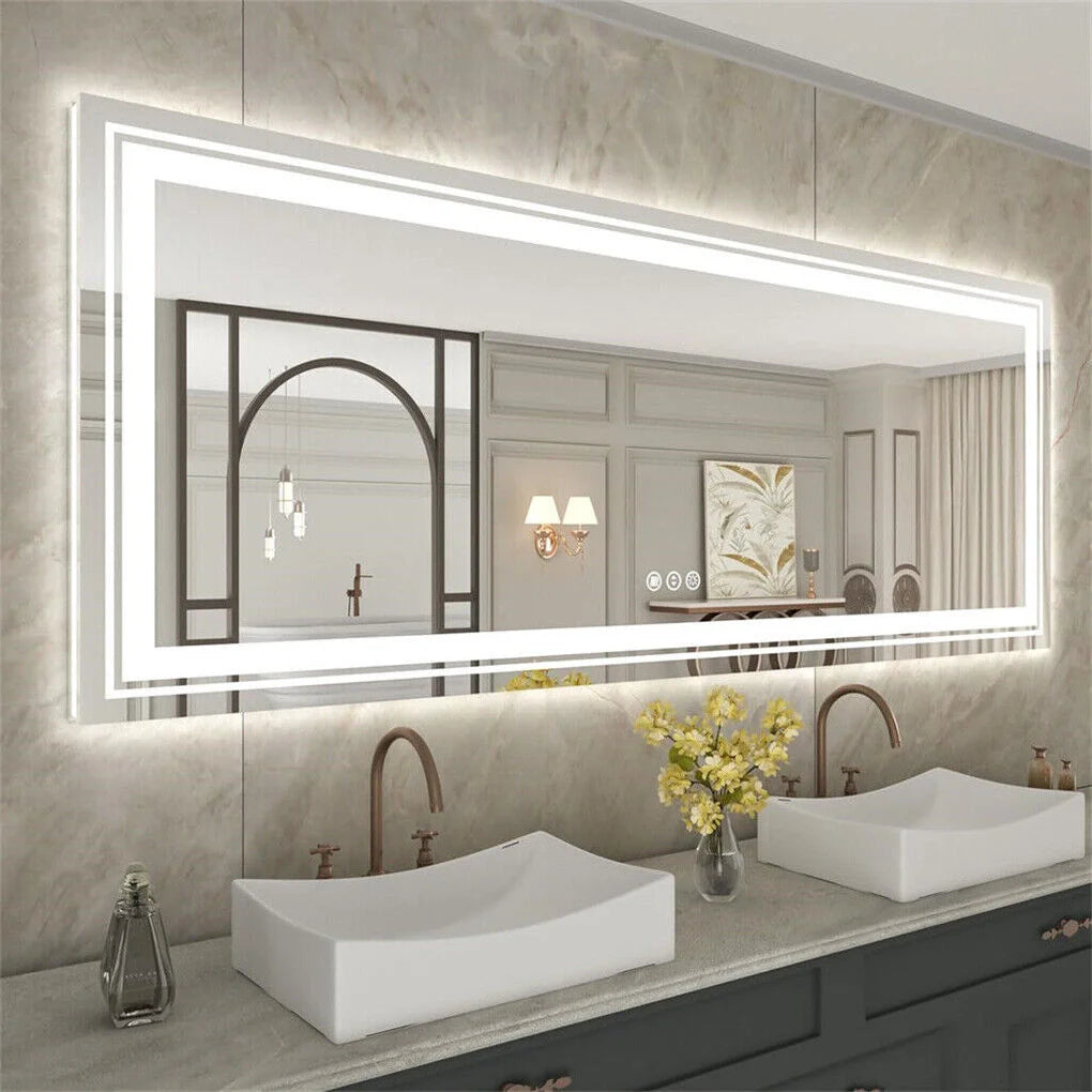 LED Bathroom Mirror 1830x900mm Anti-fog Shatterproof - Home
