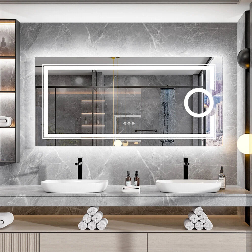 LED Bathroom Mirror 1830x900mm Anti-fog Shatterproof - Home