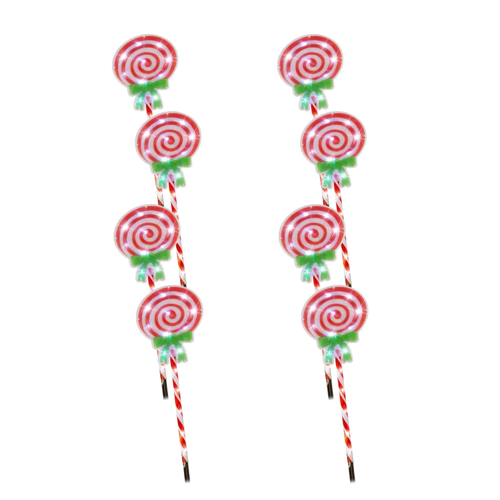LED Candy Lollipop Path Lights 4pk - Occasions > Christmas