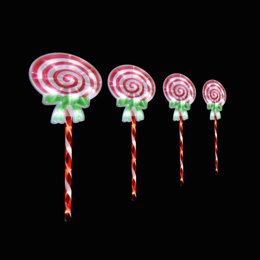 LED Candy Lollipop Path Lights 4pk - Occasions > Christmas