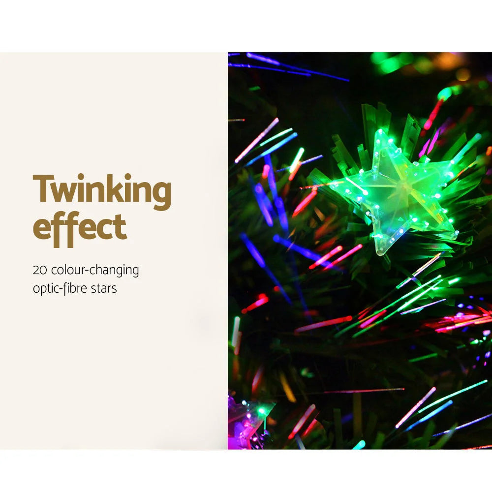LED Christmas Tree 4FT Optic Fiber Multi-Colour Lights